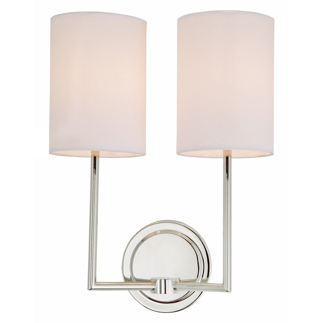 JVI Designs Elliot 1271-15 Wall Light - Polished Nickel