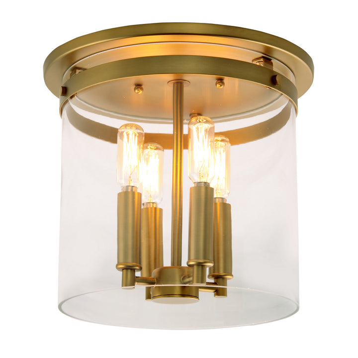 JVI Designs Roxbury 3022-10 Ceiling Light - Satin Brass