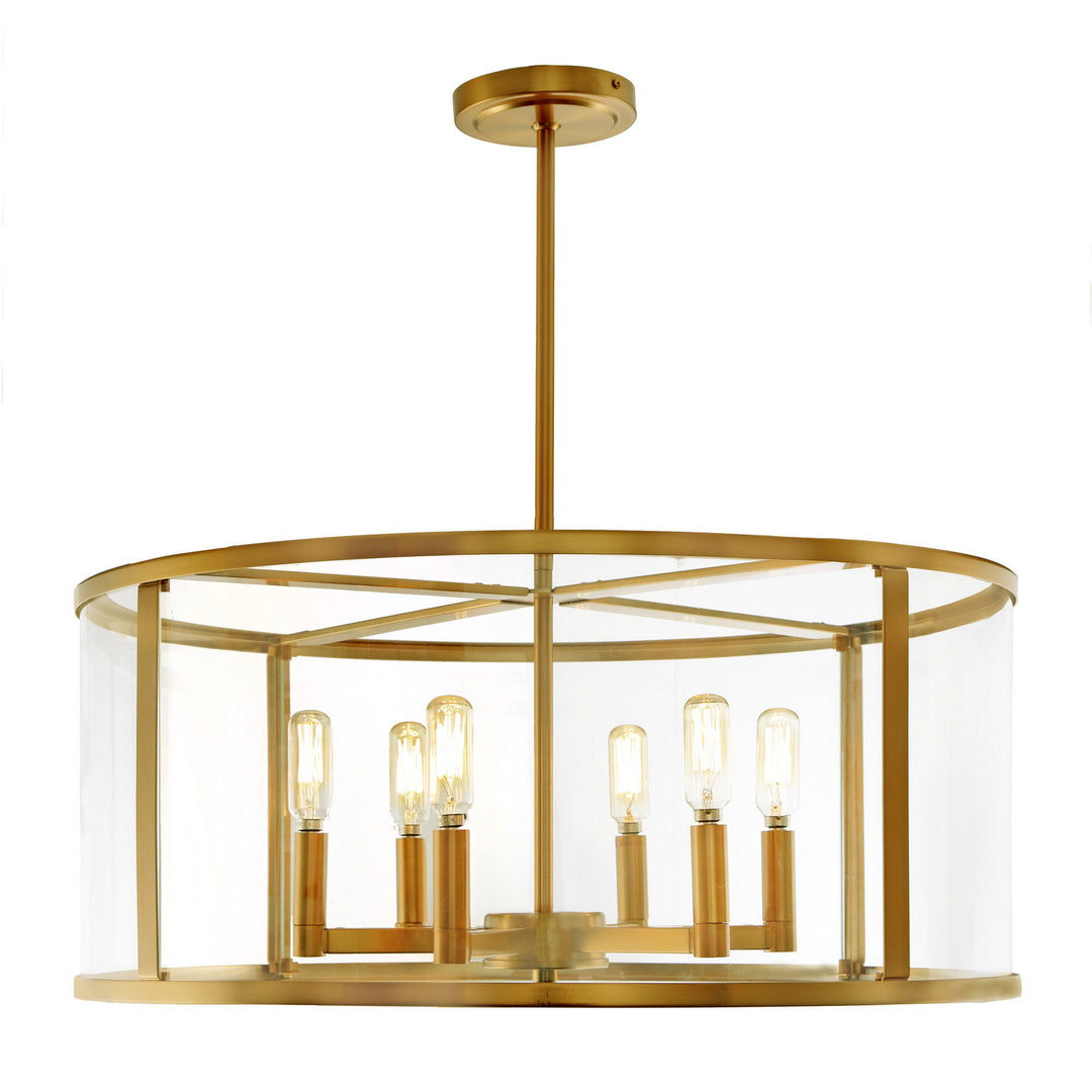 JVI Designs Bryant 3062-10 Chandelier Light - Satin Brass