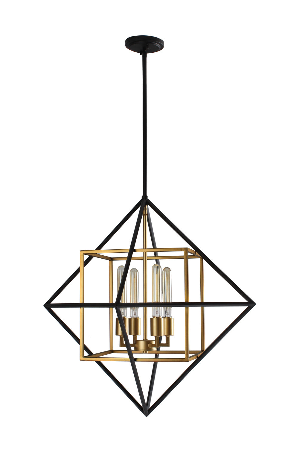 Eglo Pryor 204683A Pendant Light - Antique Gold/Black