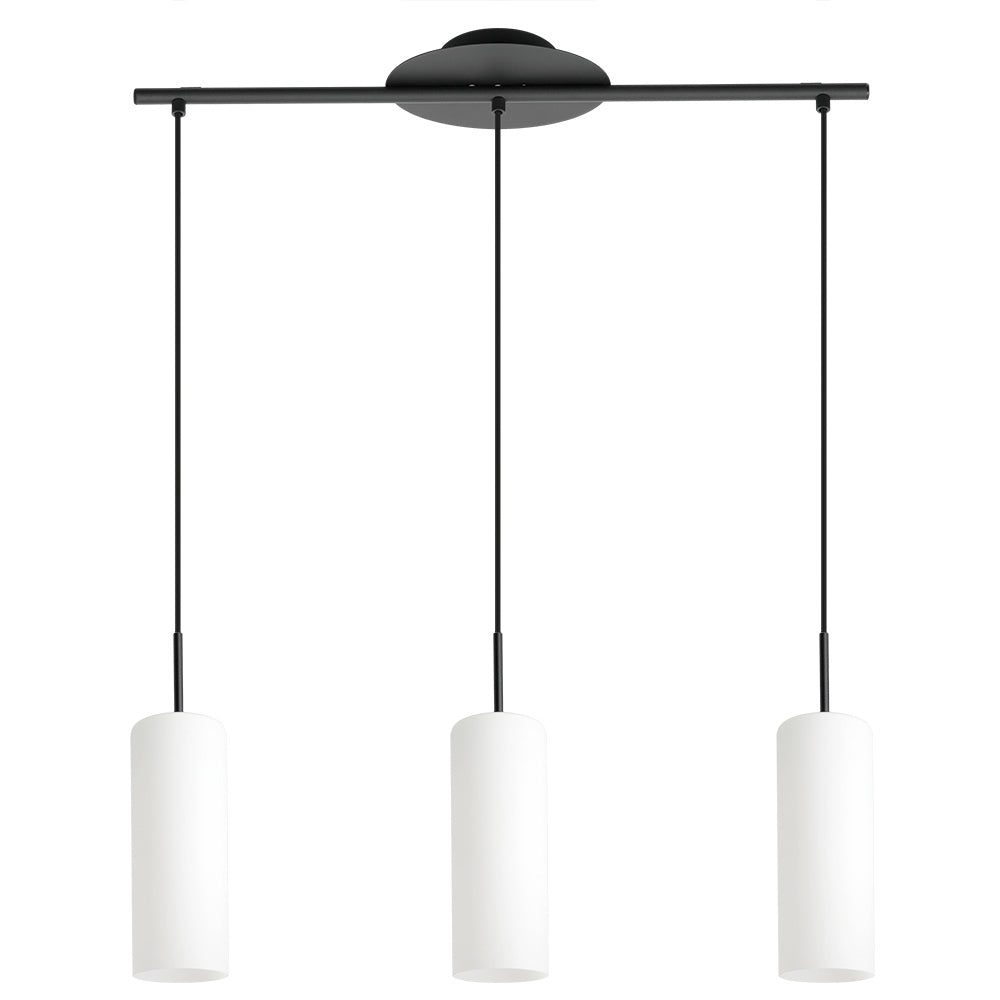 Eglo Troy 3 205132A Pendant Light - Structured Black