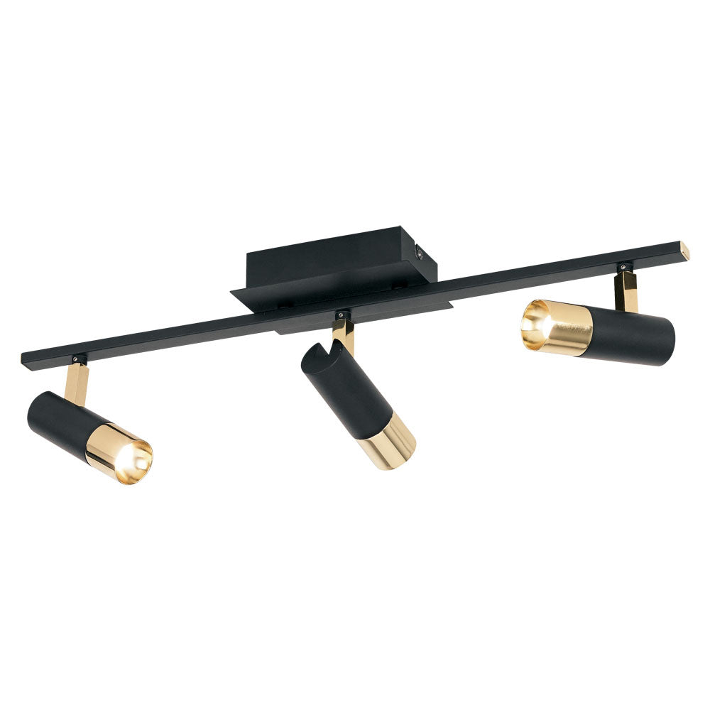 Eglo Tomares 39146A Ceiling Light - Black & Gold