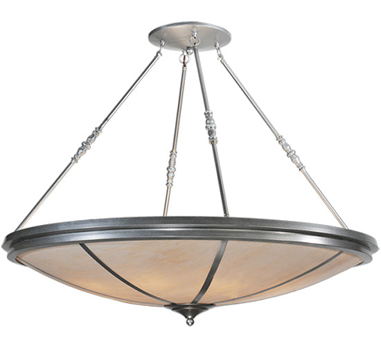 Meyda Tiffany Commerce 114904 Pendant Light - Nickel Faux Alabaster Acrylic Sb In