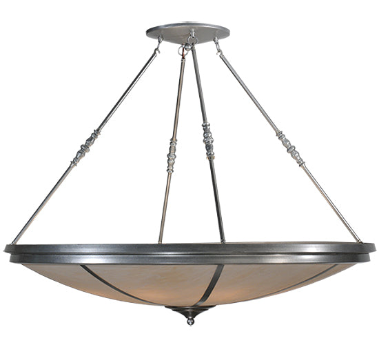 Meyda Tiffany Commerce 114904 Pendant Light - Nickel Faux Alabaster Acrylic Sb In