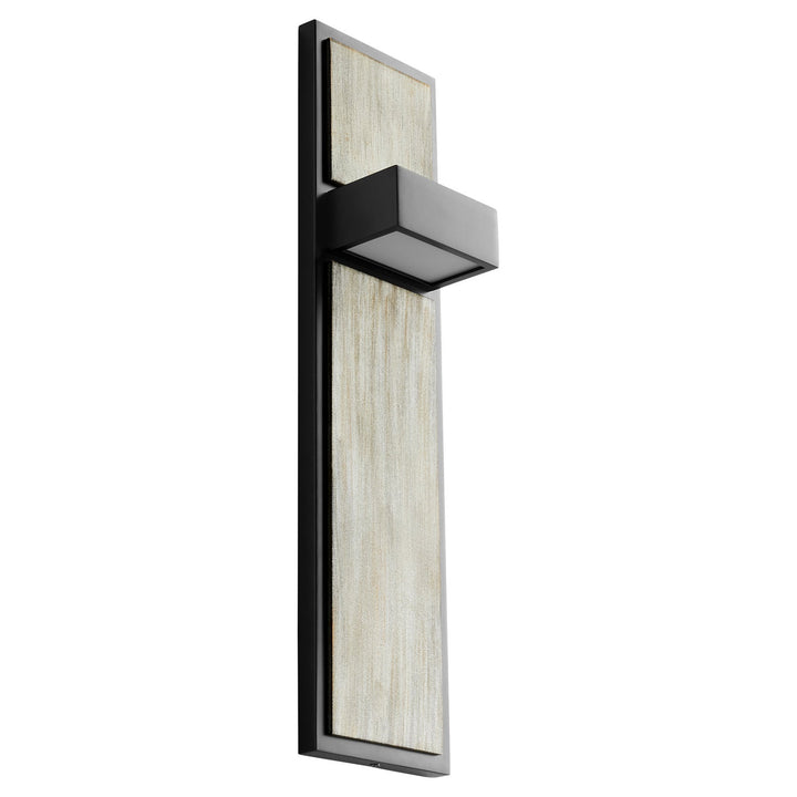 Oxygen Guapo 3-401-1541 Wall Sconce Light - Black W/ Weathered Oak