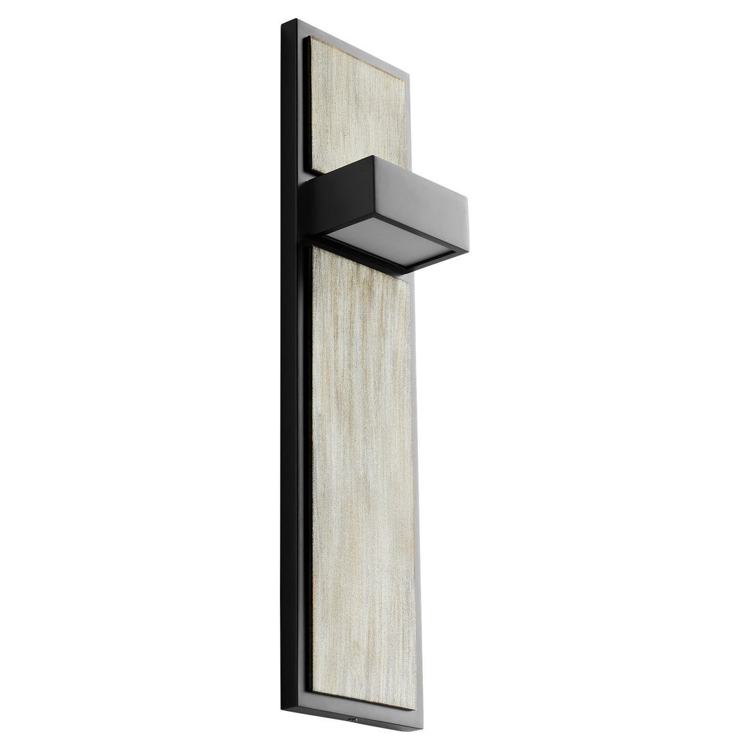 Oxygen Guapo 3-401-1541 Wall Sconce Light - Black W/ Weathered Oak