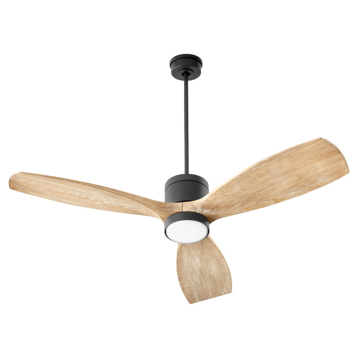 Quorum Lurus 30643-59 Ceiling Fan - Matte Black, Weathered Gray