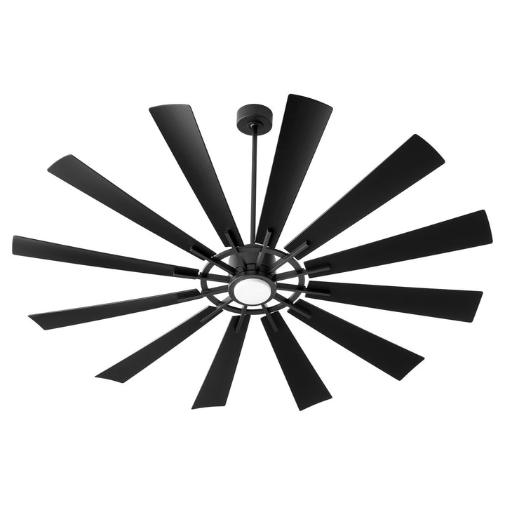 Quorum Cirque 47212-59 Ceiling Fan 72 in. - Matte Black