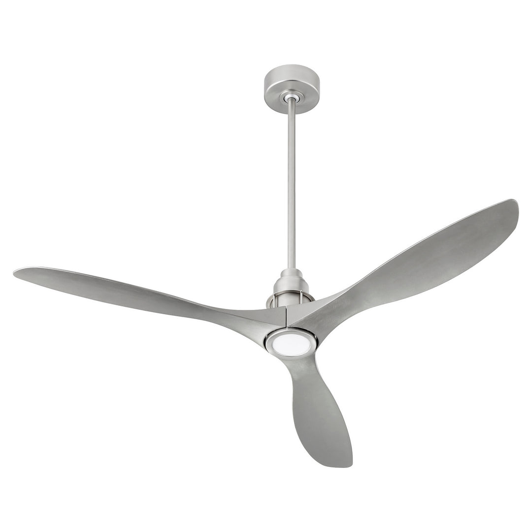 Quorum Marino 97543-65 Ceiling Fan 54 in. - Satin Nickel, Silver