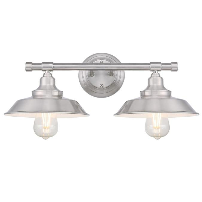 Westinghouse Iron Hill 6110300 Bath Vanity Light 11 in. wide - Brushed Nickel