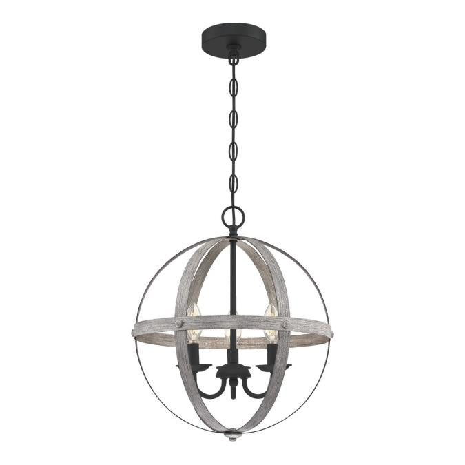 Westinghouse Stella Mira 6110400 Chandelier Light - Antique Ash & Matte Black