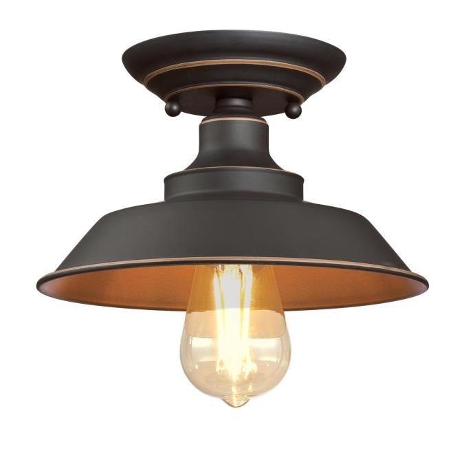 Westinghouse Iron Hill 6370100 Ceiling Light - Oil Rubbed Bronze With Highlights