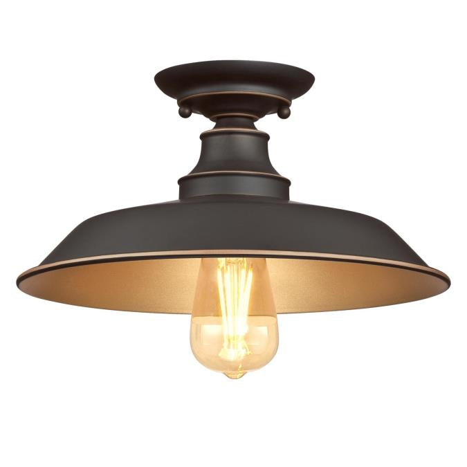 Westinghouse Iron Hill 6370300 Ceiling Light - Oil Rubbed Bronze With Highlights