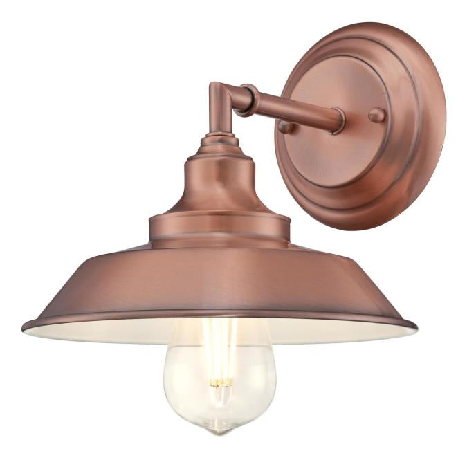 Westinghouse Iron Hill 6370400 Wall Sconce Light - Washed Copper