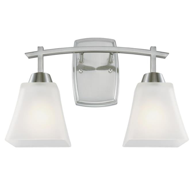 Westinghouse Midori 6573500 Bath Vanity Light 8 in. wide - Brushed Nickel