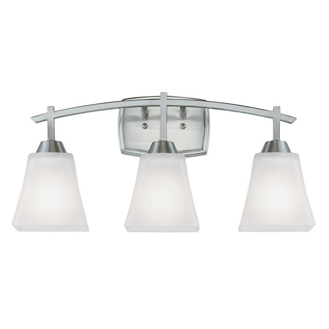 Westinghouse Midori 6573600 Bath Vanity Light 9 in. wide - Brushed Nickel