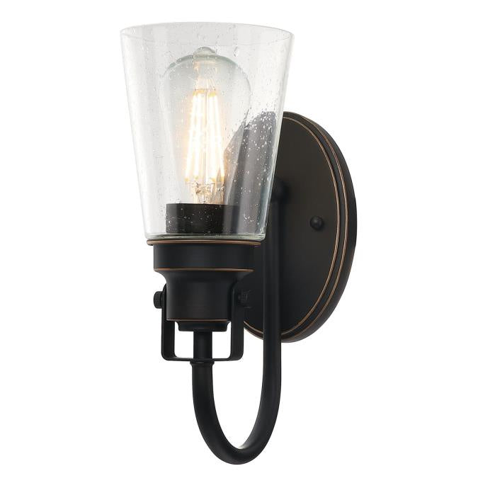 Westinghouse Ashton 6574500 Wall Sconce Light - Oil Rubbed Bronze With Highlights