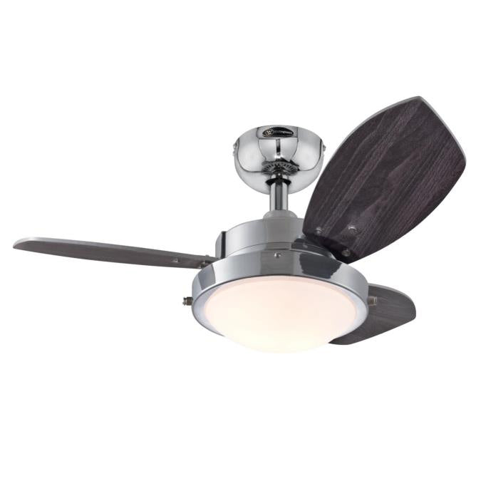 Westinghouse Wengue 7224100 Ceiling Fan - Chrome, Wengue / Beech/