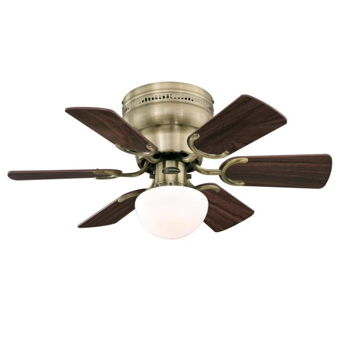 Westinghouse Petite 7231700 Ceiling Fan - Antique Brass, Walnut / Oak/