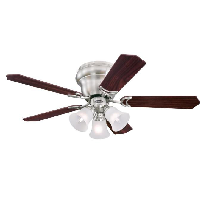 Westinghouse Contempra Trio 7231900 Ceiling Fan - Brushed Nickel, Rosewood / Bird'S Eye Maple/