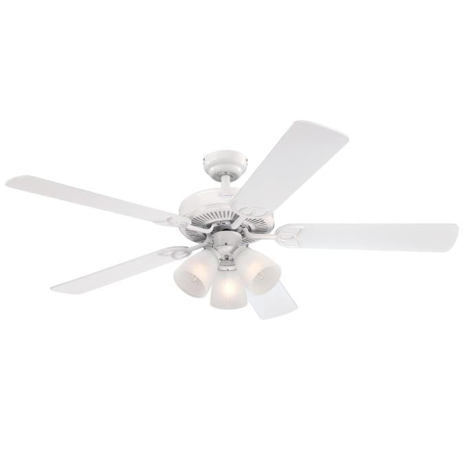 Westinghouse Vintage 7236400 Ceiling Fan - White, White / White Wshd Pine/