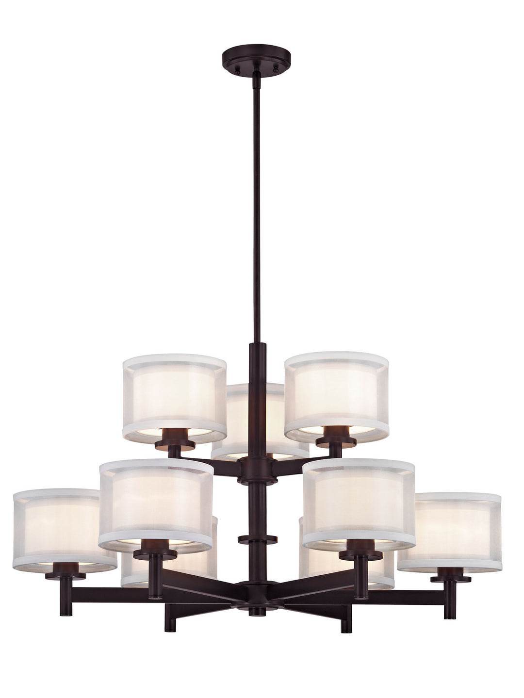 Dolan Designs Double Organza 1272-30 Chandelier Light - Royal Bronze