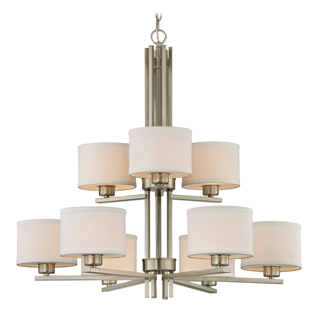 Dolan Designs Tecido 2972-09 Chandelier Light - Satin Nickel