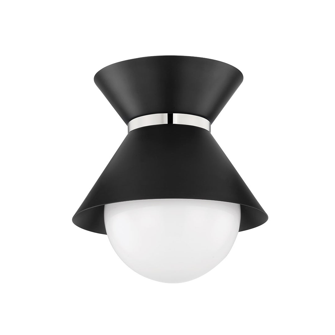 Troy Scout C8610-SBK/PN Ceiling Light - Soft Black/Polished Nickel