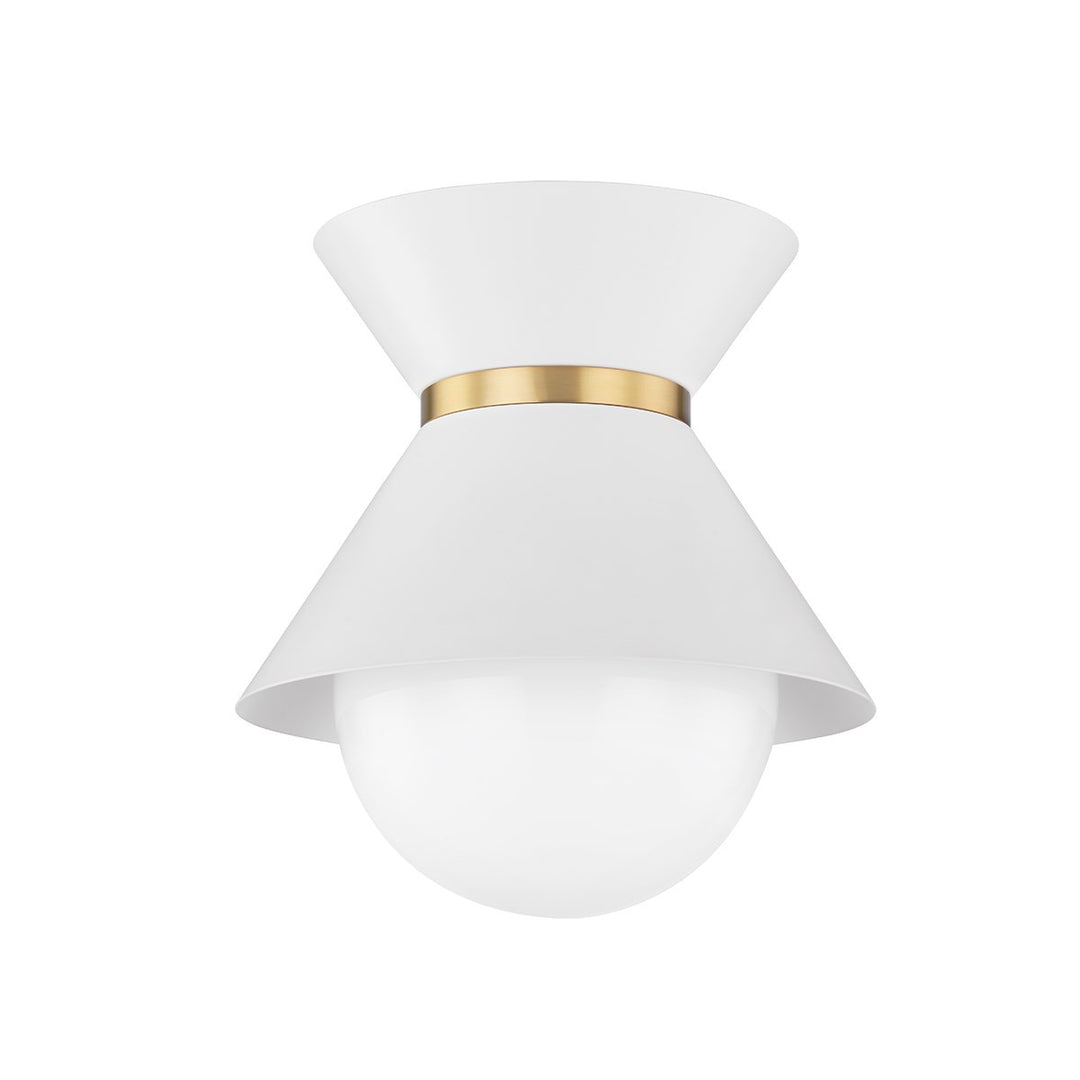 Troy Scout C8610-SWH/PBR Ceiling Light - Soft White/Patina Brass
