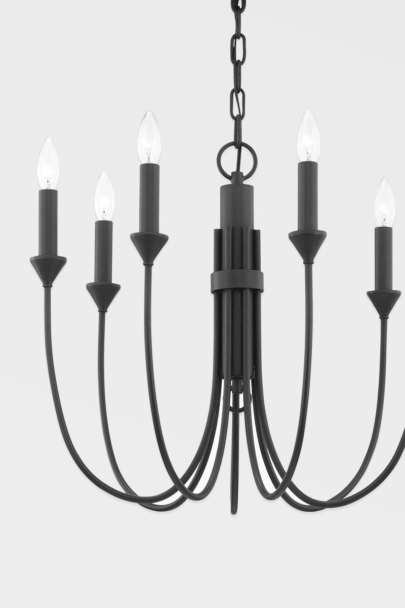 Troy Cate F1007-FOR Chandelier Light - Forged Iron