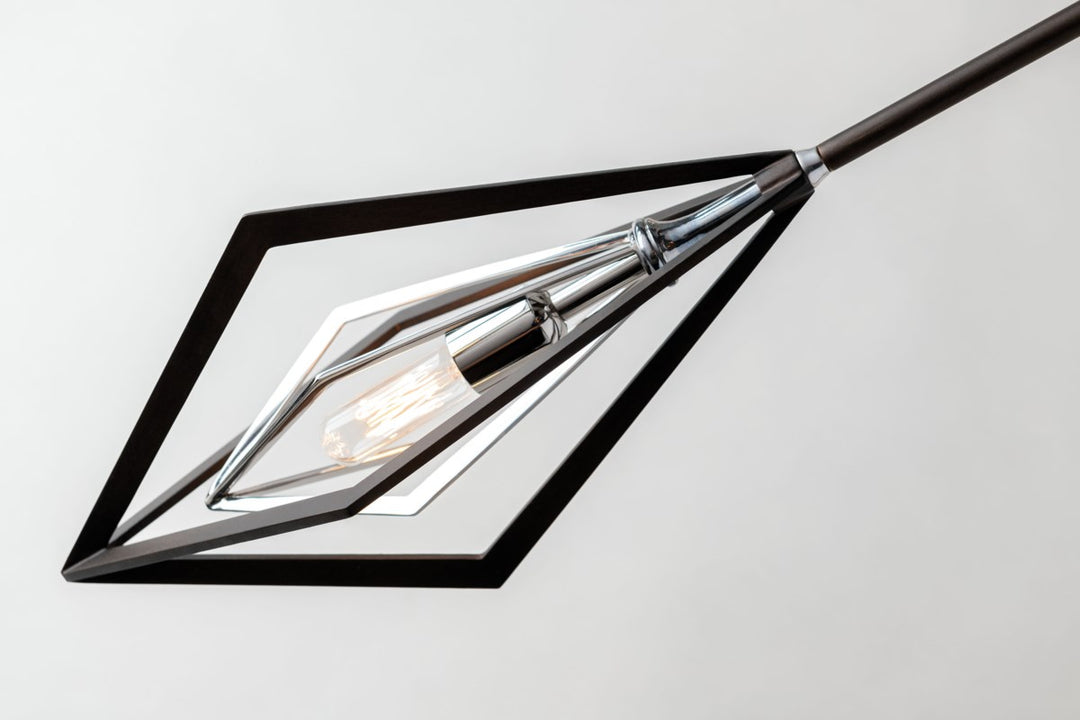 Troy Javelin F6143 Pendant Light - Bronze With Polished Stainless