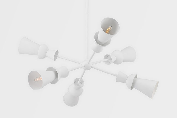 Troy Florence F7906-GSW Chandelier Light - Gesso White