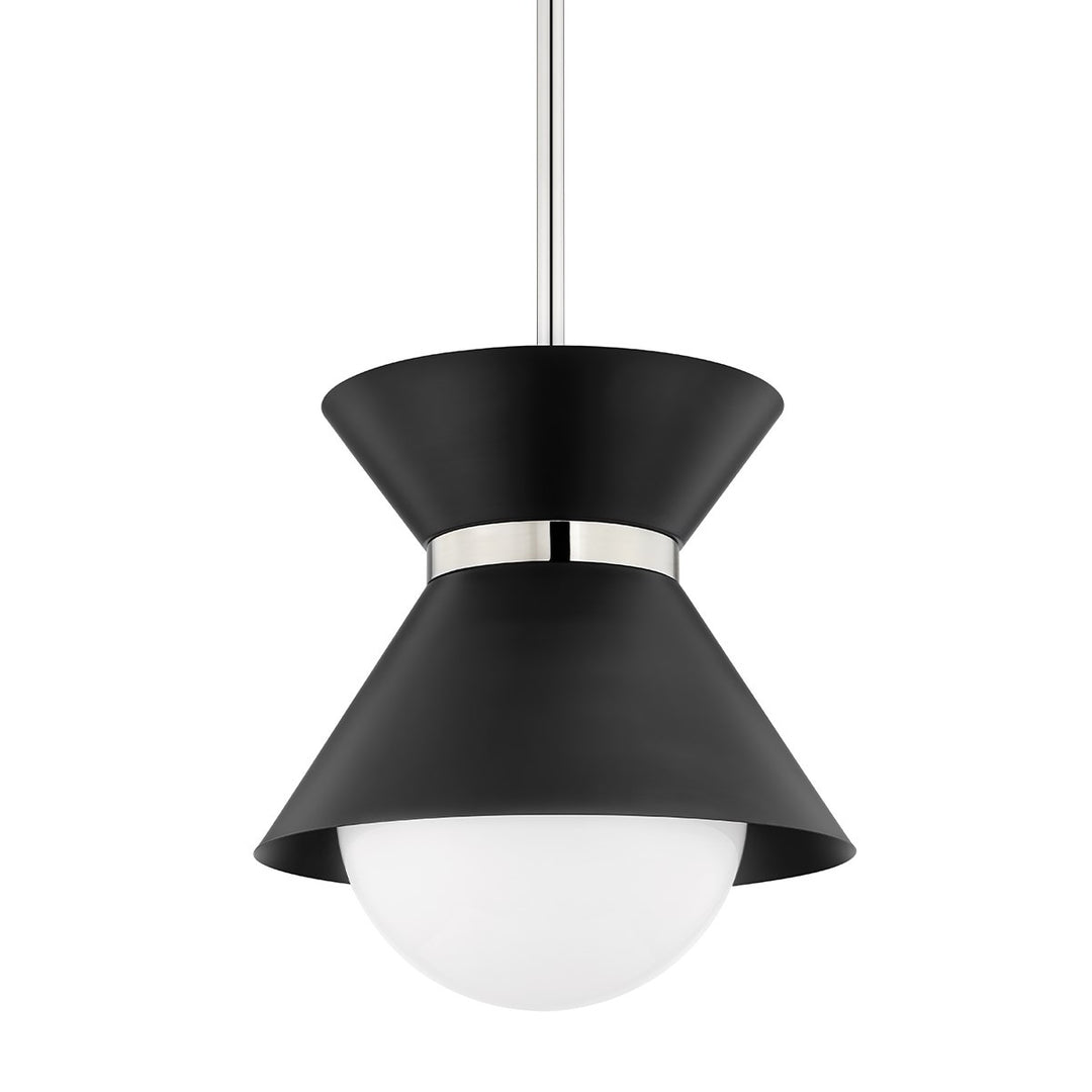 Troy Scout F8620-SBK/PN Pendant Light - Soft Black/Polished Nickel