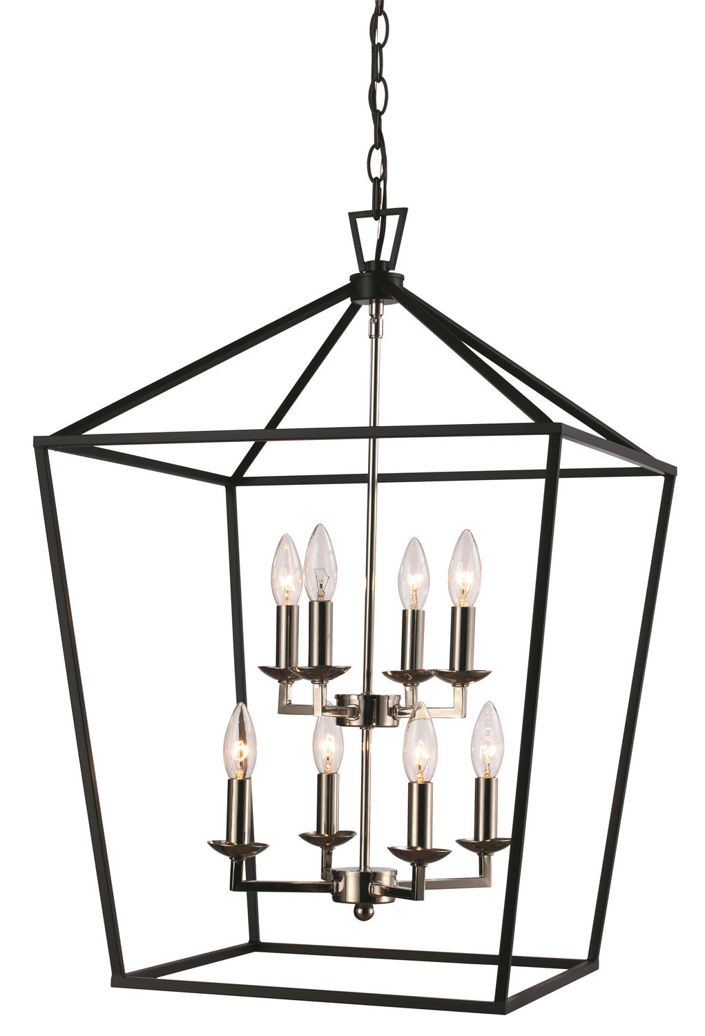 Trans Globe Imports Lacey 10268 PC/BK Pendant Light - Polished Chrome/Black