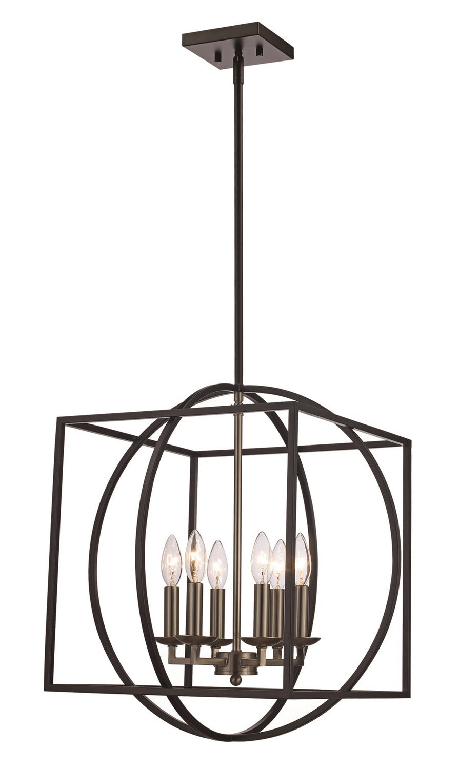 Trans Globe Imports 11186 BN-BK Chandelier Light -