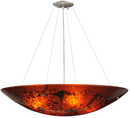 Meyda Tiffany Metro Fusion 115012 Pendant Light - Amber/Screen/Green Clear Chunks