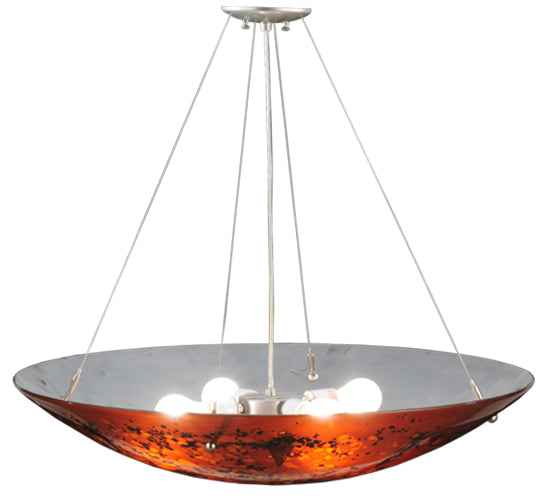 Meyda Tiffany Metro Fusion 115012 Pendant Light - Amber/Screen/Green Clear Chunks