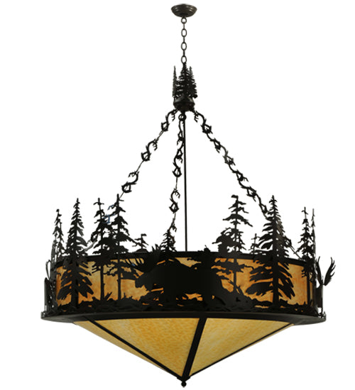 Meyda Tiffany Moose At Dusk 115032 Pendant Light - Timeless Bronze