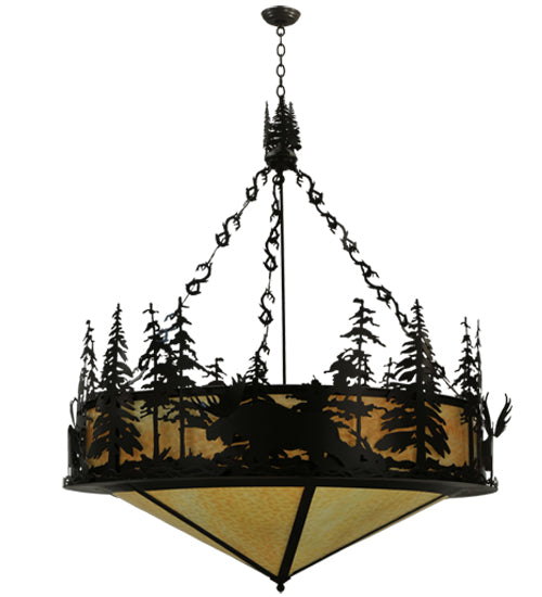 Meyda Tiffany Moose At Dusk 115032 Pendant Light - Timeless Bronze