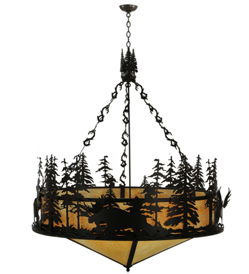 Meyda Tiffany Moose At Dusk 115032 Pendant Light - Timeless Bronze