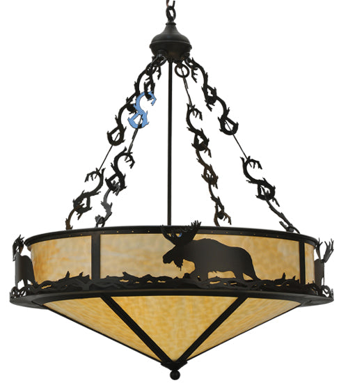 Meyda Tiffany Lone Moose 115033 Pendant Light - Timeless Bronze