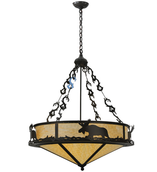 Meyda Tiffany Lone Moose 115033 Pendant Light - Timeless Bronze