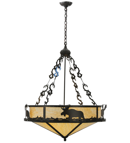 Meyda Tiffany Lone Moose 115033 Pendant Light - Timeless Bronze