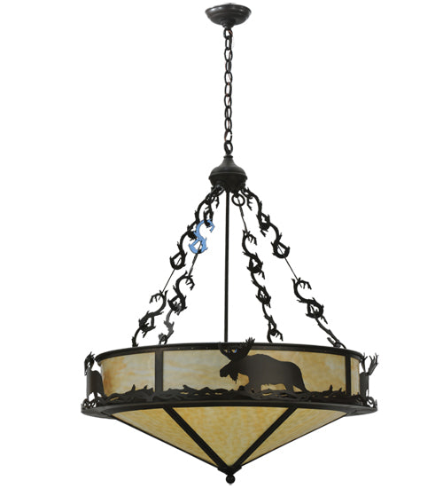 Meyda Tiffany Lone Moose 115033 Pendant Light - Timeless Bronze