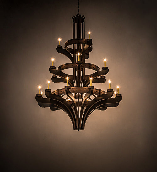 Meyda Tiffany Castilla 115048 Chandelier Light - Mahogany Bronze
