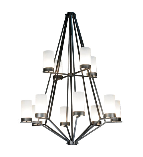 Meyda Tiffany Galen 115096 Chandelier Light - Smoke/Frosted Glass