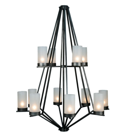 Meyda Tiffany Galen 115096 Chandelier Light - Smoke/Frosted Glass