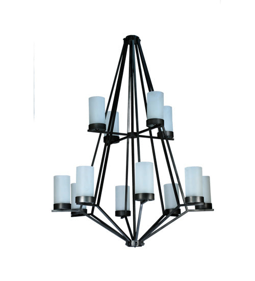 Meyda Tiffany Galen 115096 Chandelier Light - Smoke/Frosted Glass