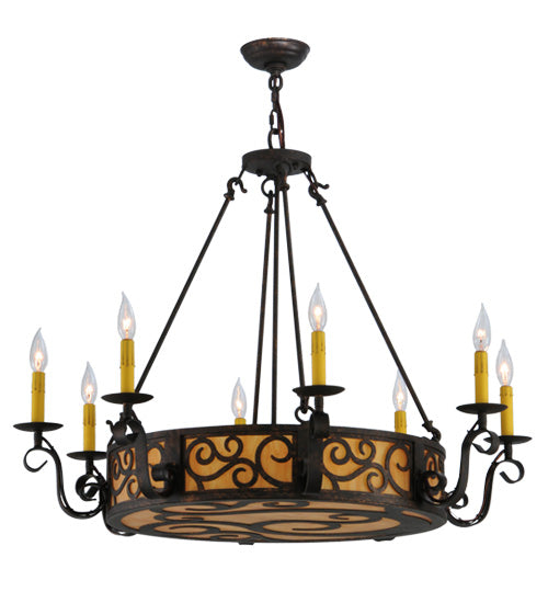 Meyda Tiffany Delano 115165 Chandelier Light - Rust