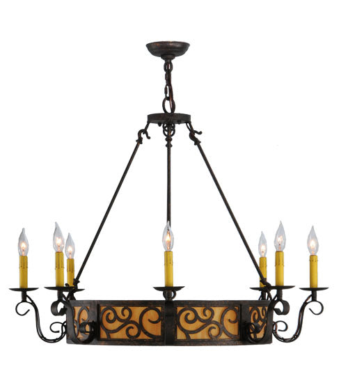 Meyda Tiffany Delano 115165 Chandelier Light - Rust